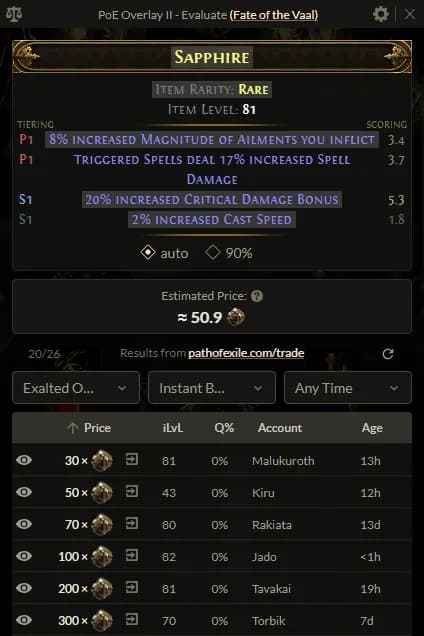 Price Checker Overlay