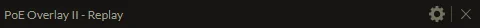 Replay header, showing window title and actions